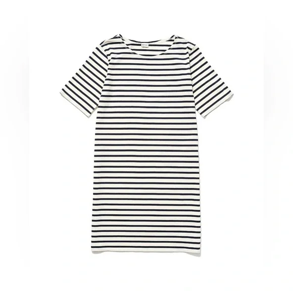 KULE The Tee Dress - Size XS - Navy and White - Picture 4 of 10